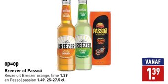 ALDI Breezer of Passoã 25-27.5 cl aanbieding