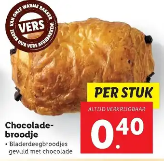 Lidl Chocoladebroodje aanbieding