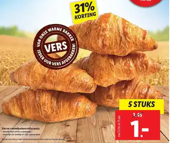 Lidl Roomboter Croissants 5st aanbieding