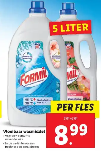 Lidl Formil Vloeibaar wasmiddel 5L aanbieding