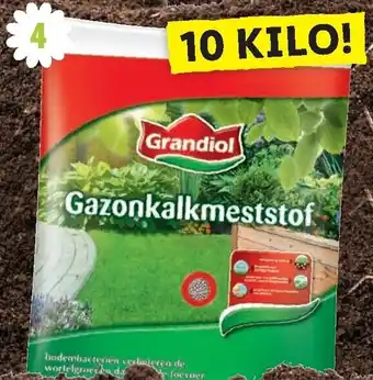 Lidl Grandiol Gazonkalkmeststof 10kg aanbieding