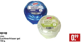 ALDI UNA Luchtverfrisser gel 150 g. aanbieding