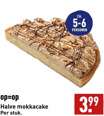 ALDI Halve mokkacake aanbieding