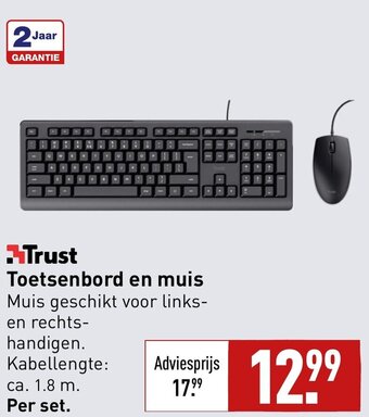 ALDI Trust Toetsenbord en muis aanbieding