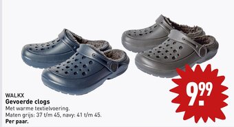 ALDI WALKX Gevoerde clogs aanbieding