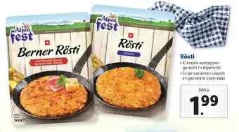 Lidl Rosti 500 gr aanbieding