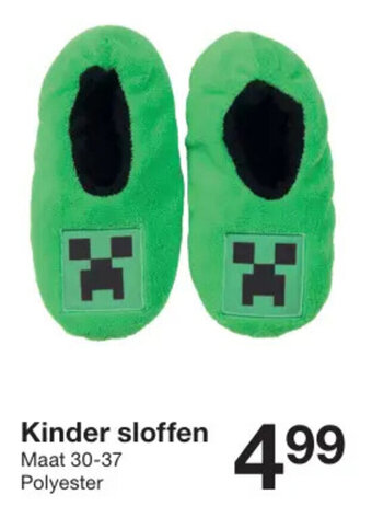 Zeeman Kinder sloffen aanbieding