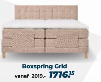 Beddenreus Boxspring Grid aanbieding