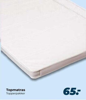 Beddenreus Topmatras Topperpakker aanbieding