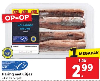 Lidl Haring met uitjes aanbieding