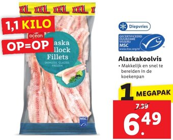 Lidl Alaskakoolvis 1.1 kilo aanbieding
