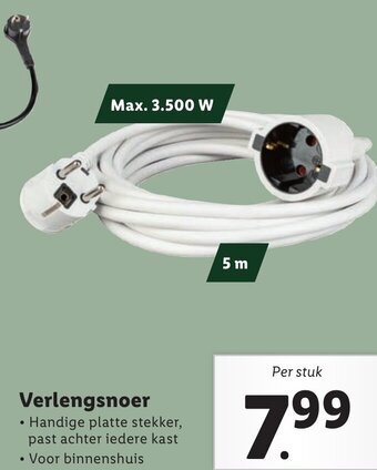 Lidl Verlengsnoer aanbieding