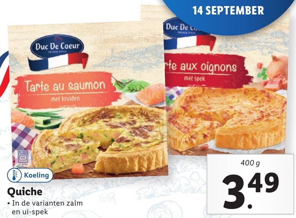 Quiche 400g aanbieding bij Lidl
