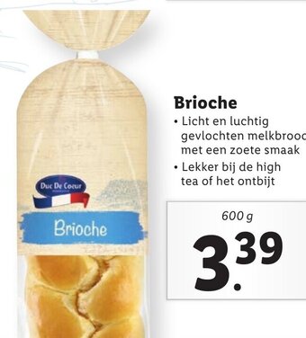 Lidl Brioche 600g aanbieding