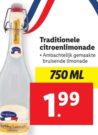 Lidl Traditionele citroenlimonade 750ml aanbieding