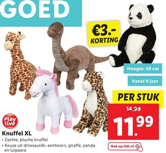 Lidl Knuffel XL aanbieding