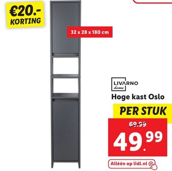 Lidl LIVARNO home Hoge kast Oslo aanbieding