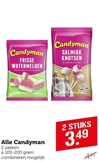 Coop Alle Candyman aanbieding