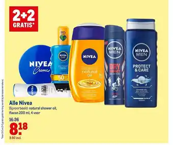 Makro Alle Nivea 2+2 Gratis aanbieding