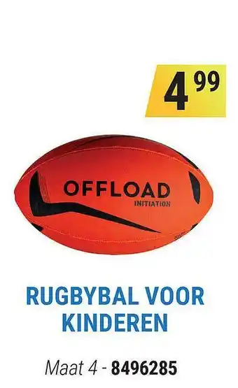 Decathlon Rugbybal Voor Kinderen Oranje aanbieding