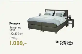 Piet Klerkx Perusta Boxspring 1000 180x200 Cm aanbieding