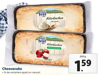 Lidl Alpen Fest Cheesecake 500g aanbieding