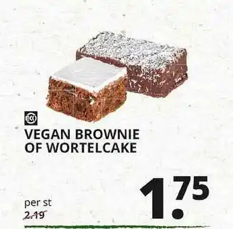 Natuurwinkel Vegan Brownie Of Wortelcake aanbieding