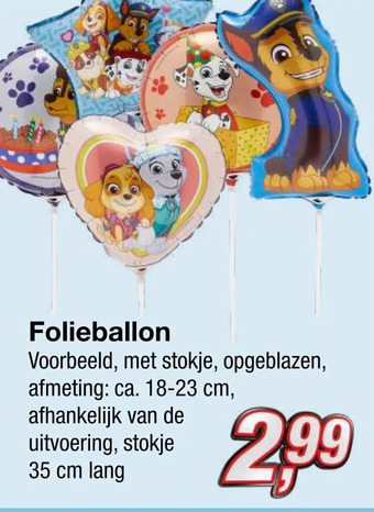 Kik Folieballon aanbieding