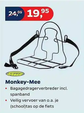 Bike Totaal Steco Moneky-Mee Bagagerek aanbieding