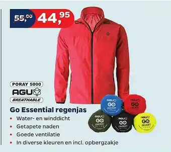 Bike Totaal Poray 5000 Agu Go Essential Regenjas aanbieding