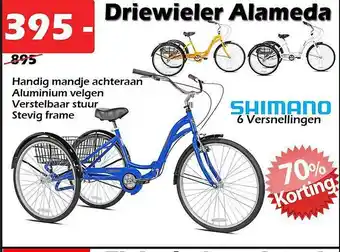 iTEK Shimano Driewieler Alameda aanbieding