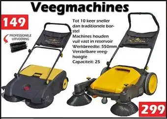 iTEK Veegmachines aanbieding