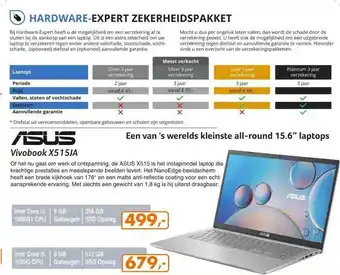 Hardware Expert Asus Vivobook X515JA Laptop aanbieding