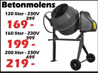 iTEK Betonmolens aanbieding