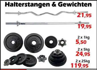 iTEK Halterstangen & Gewichten aanbieding