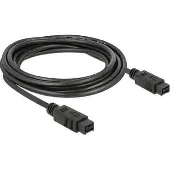 Conrad Delock firewire aansluitkabel [1x firewire (800) stekker 9-polig - 1x firewire (800) stekker 9-polig] 3.00 m transparant aanbieding