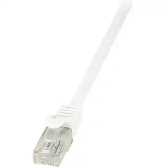 Conrad Logilink cp2071u rj45 netwerkkabel, patchkabel cat 6 u/utp 5.00 m wit snagless 1 stuk(s) aanbieding