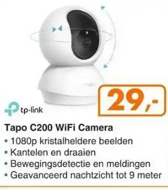 Hardware Expert TP-Link Tapo C200 WiFi Camera aanbieding