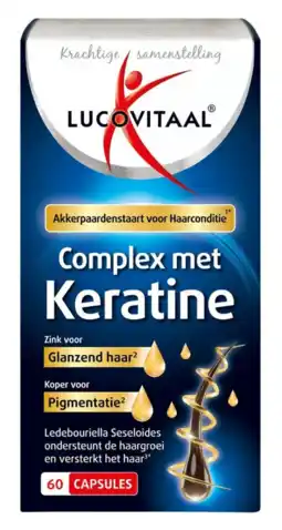 De Online Drogist Lucovitaal complex met keratine capsules 60cp aanbieding