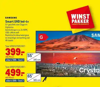 Makro Samsung Smart UHD Led-TV aanbieding