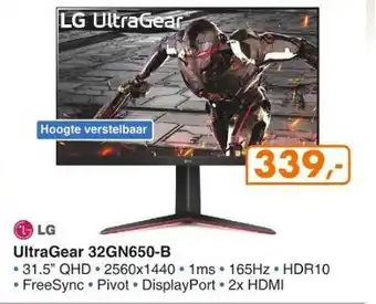 Hardware Expert LG UltraGear 32GN650-B Monitor aanbieding