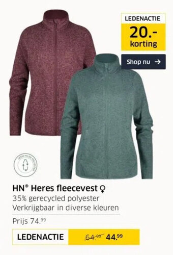 ANWB Heres fleecevest aanbieding