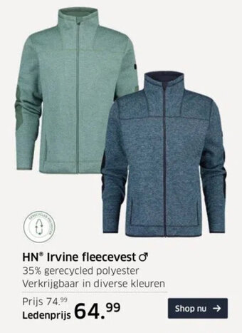 ANWB Irvine fleecevest aanbieding