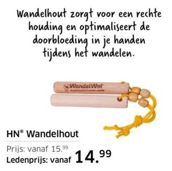 ANWB Wandelhout aanbieding