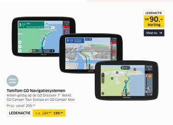 ANWB TomTom GO Navigatiesystemen aanbieding