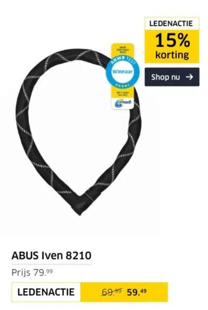 ANWB ABUS Iven 8210 aanbieding