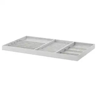 IKEA Komplement inzet voor uittrekbare plank, lichtgrijs, 100x58 cm aanbieding