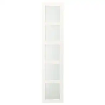 IKEA Bergsbo deur met scharnieren, frosted glas/wit, 50x229 cm aanbieding