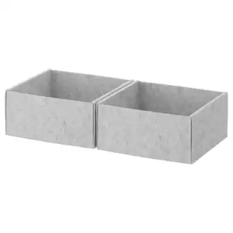 IKEA Komplement doos, lichtgrijs, 25x27x12 cm aanbieding
