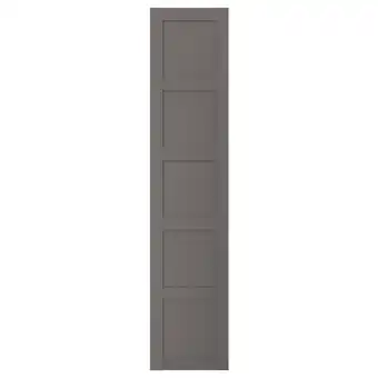 IKEA Bergsbo deur met scharnieren, donkergrijs, 50x229 cm aanbieding